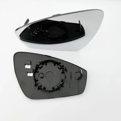 Image of Clip on Heated Base Convex Wing Mirror Glass fits Skoda Enyaq 2021 ONWARD Left Passenger Side