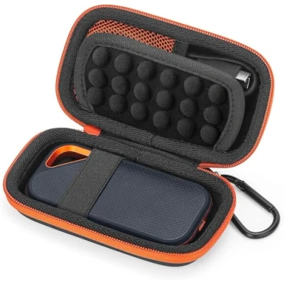 Image of YINKE Case for SanDisk Extreme/Pro, /Crucial BX500/X8, WD My Passport Portable SSD Case, Hard EVA Protective Carry Bag