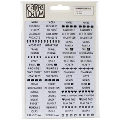 Image of Simple Stories 4952 Planner Essentials Clear Stickers, Multi Colour, 4 x 6 Inch, Pack of