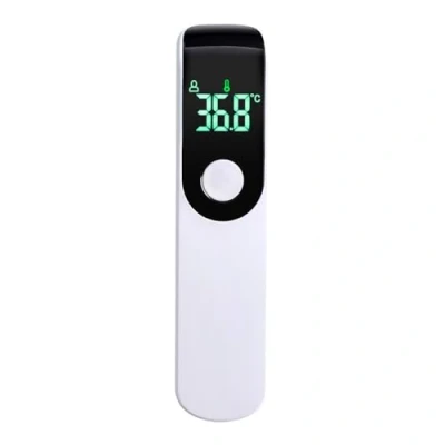 Image of White Forehead Thermometer, Infrared LCD Display Digital Thermometer for Kids, Fever Alarm Temperature CE Approved Baby Children Adult Home