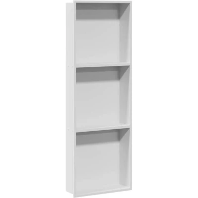 Image of vidaXL Shower Niche White 90 x 30 9.5 cm Stainless Steel