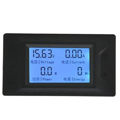Image of Digital Energy Meter, 30A DC Multi function Voltage Current Power Meter with LCD Display, Multimeter Voltmeter Ammeter 6.5 100V Measurement Range