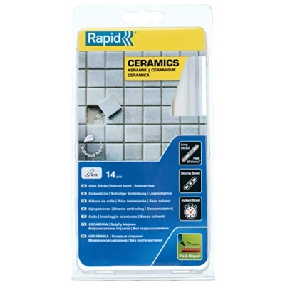 Image of Rapid 5001414 12 mm Glue Sticks Ceramics, White, Ø12 x 190