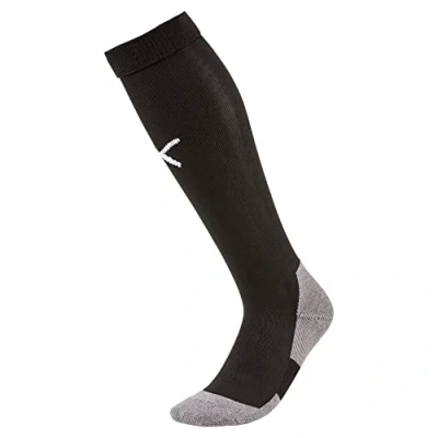 Image of Puma Men&#039;s Team Liga Core Football Socks, Black White, 12K 2 UK