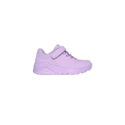 Image of Skechers Girls Uno Lite Trainers, Lavender Synthetic Trim, 12.5 UK
