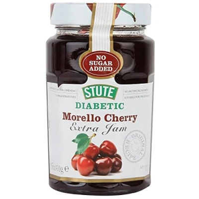 Image of THREE PACKS of Stute Diabetic Marmalade And Jams Morello Cherry Extra Jam 430g
