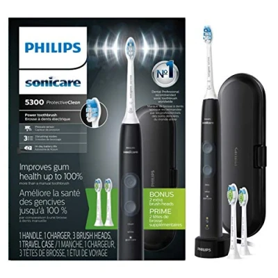Image of Philips Sonicare HX6423/34 ProtectiveClean 5300 Rechargeable Electric Toothbrush, Black