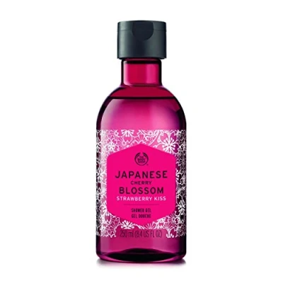 Image of The Body Shop Japanese Cherry Blossom Strawberry Kiss Shower Gel 250ml
