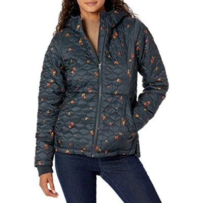 Image of Amazon Essentials Women&#039;s Lightweight Water Resistant Sherpa Lined Hooded Puffer, Black Leafy Floral, XXL