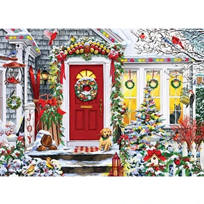 Image of Winter Welcome Jigsaw Puzzle 1000 Piece by Vermont Christmas Company