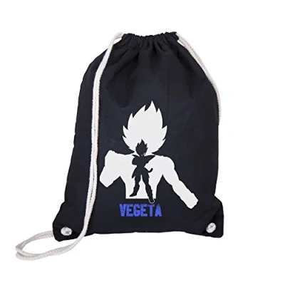 Image of GIOVANI &amp; RICCHI Gym Bag Vegeta Son Goku Fitness Bag, black (Black) Over Schwarz
