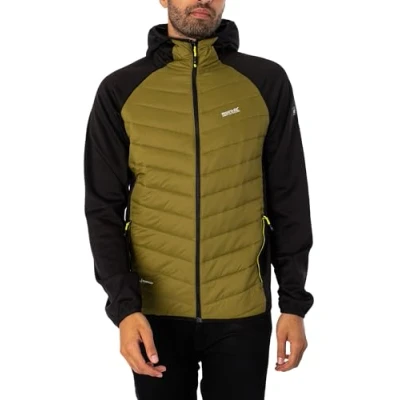 Image of Regatta Mens Andreson VIII Hybrid Lightweight Softshell Jacket Nephrite Green S