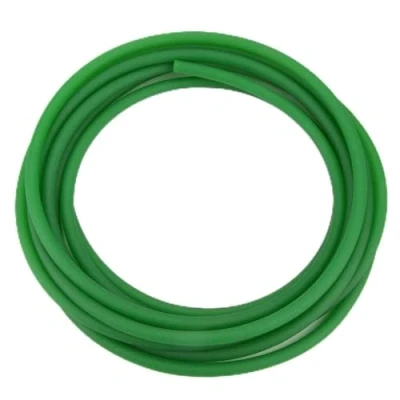 Image of Polyurethane Conveyor Belt Green Rough Surface PU Urethane Round Roll for Drive Transmission (8mm*5m)