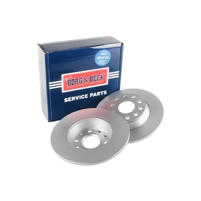 Image of Borg &amp; Beck BBD5167 Brake Disc Pair (Rear): VW Golf VI 01/09