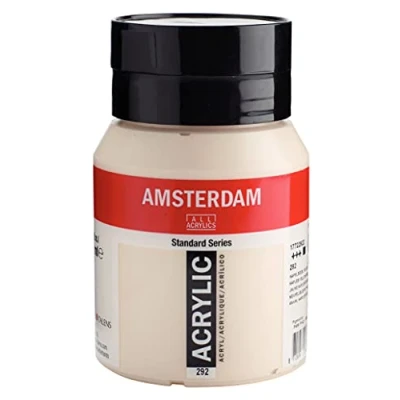 Image of Amsterdam Standard Series Acrylic Jar 500 ml Naples Yellow Red Light 292 (17722922)