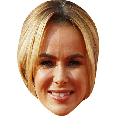 Image of FoxyPrinting Amanda Holden MH 2018 Tv Celebrity Cardboard Party Face Mask Fancy Dress
