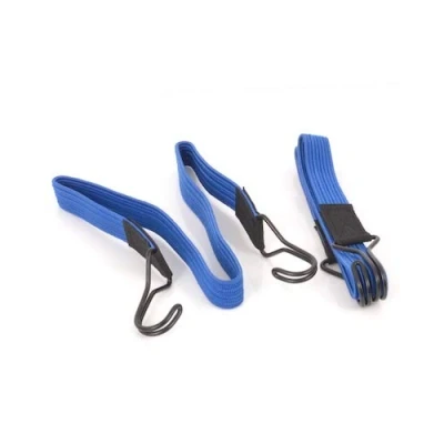 Image of 22mm x 80CM BLUE FLAT ELASTIC BUNGEE STRAPS PACK OF 2 OR 10 (10 80cm)