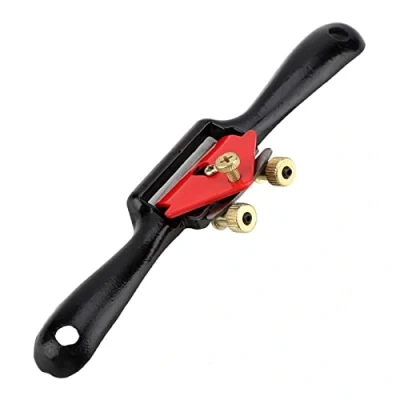 Image of Adjustable Spokeshave with Flat Base Hand Planer Cutting Edge Metal Blade Wood Working Tool for Craft