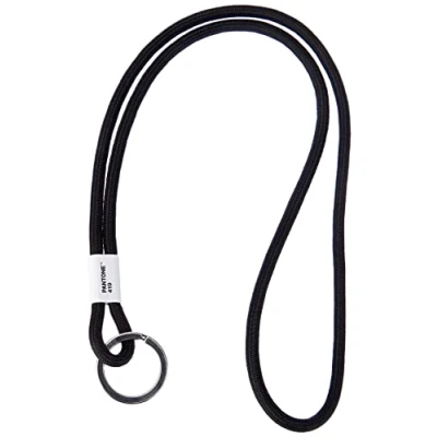 Image of Copenhagen Design PANTONE key Chain L, long hanger, nylon, black 419 C