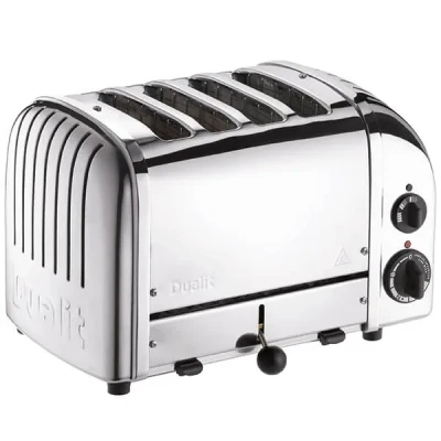 Image of Dualit Classic Vario AWS Polished 4 Slot Toaster With FREE Gift