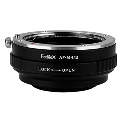 Image of Fotodiox Lens Mount Adapter Sony Alpha A (and Minolta AF) DSLR to Micro Four Thirds (MFT, M4/3) Mirrorless Camera Body, with Built In Aperture Control Dial