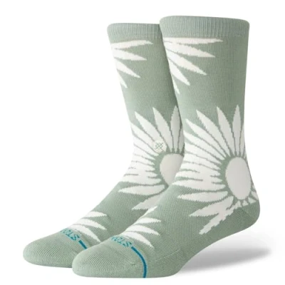 Image of Stance Radial Burst CREW Unisex Socks, Size: 8.5 12.5, Seagreen