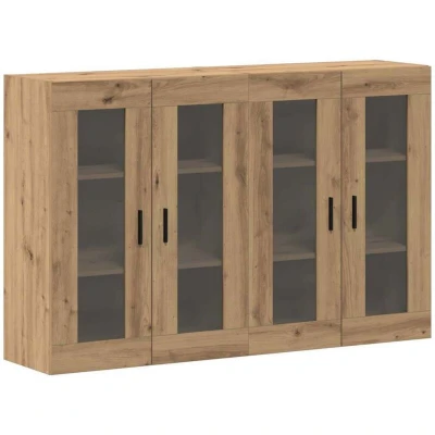 Image of Wall Mounted Cabinets 2 pcs Artisan Oak 69.5x34x90 cm Engineered Wood Vidaxl