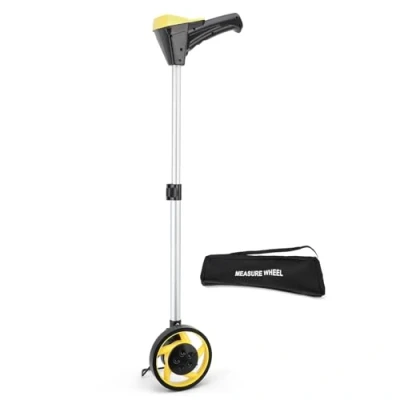 Image of Measuring Wheel Small Diameter Foldable Distance with Folding Handle Storage Bag Support Stand for Surveyor Farmer Ranging
