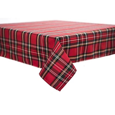 Image of Texpot Tablecloth 80 x cm in tartan, red chequered, made from 100% polyester