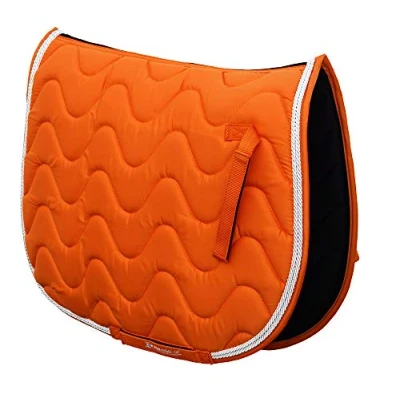 Image of Rhinegold Wave Saddle Pad Pony Tangerine