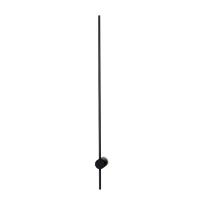 Image of Essence Tall Integrated Led Wall Lamp Black 124cm 3000K