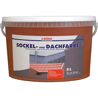 Image of Socket and roof colour brick red 5000 ml