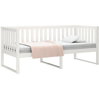 Image of vidaXL Day Bed without Mattress White 100x200 cm Solid Wood Pine