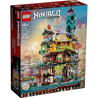 Image of LEGO NINJAGO City Gardens 71741 Building Kit; Ninja House Playset Featuring 19 Minifigures, New 2021 (5,685 Pieces)