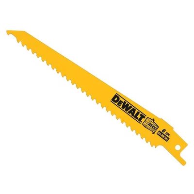 Image of DeWalt DT2359QZ 152mm Reciprocating Blade Fast Cuts Wood with Nails Plastics, DT2359 QZ