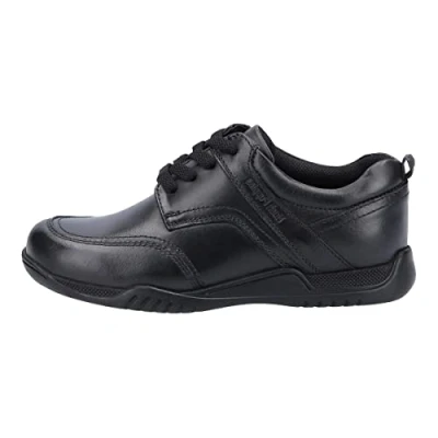 Image of Hush Puppies 203039060 School Uniform Shoe, Black, 6 UK Child