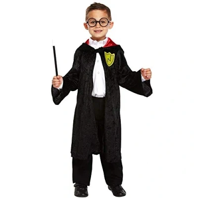 Image of HENBRANDT Boys Costume: Wizard School Boy (Medium 7 9 Yrs)