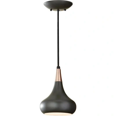 Image of Beso 1 Light Dome Ceiling Pendant Dark Bronze, E27