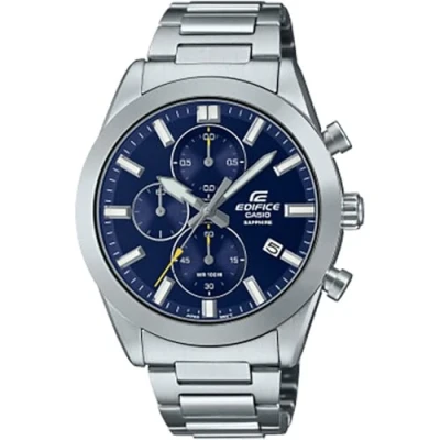 Image of Casio Men&#039;s Chronograph Quartz Watch with Stainless Steel Strap EFB 710D 2AVUEF