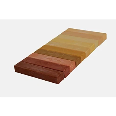 Image of Konig Hard Wax Furniture Repair Filler Sticks 10 x 8 cm Set Various Colours (973 Medium Wood Shades)