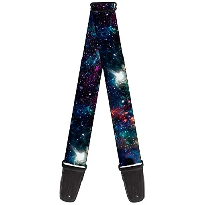 Image of Buckle Down Outer Space Another Galaxy White Light Guitar Strap 34 60&quot; GS W30772