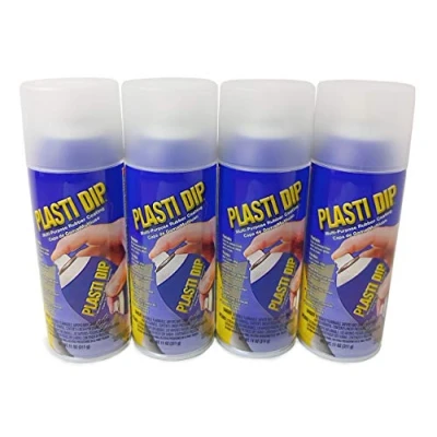 Image of Plasti Dip 4 x Performix Multi Purpose Rubber Coating Spray Paint 311g CLEAR