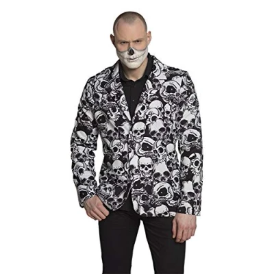 Image of Boland 79134 Skulls Jacket, Black/White, XL
