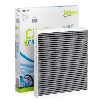 Image of 1808246, 1808524, 52420938 Pollen Filter VALEO CLIMFILTER PROTECT 715659 Activated Carbon 241mm 204mm 34mm VAUXHALL: Insignia Mk1