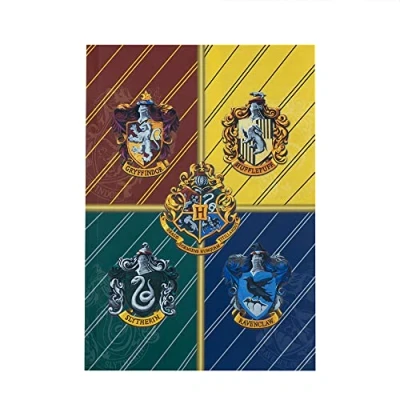 Image of Cinereplicas Harry Potter Stationery Set Officially Licensed Hogwarts Houses