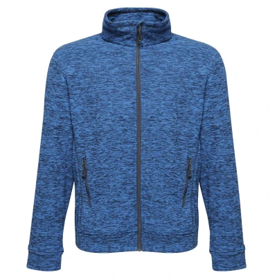 Image of Regatta Mens Thornly Full Zip Marl Fleece Jacket (Navy Marl) Size 2XL