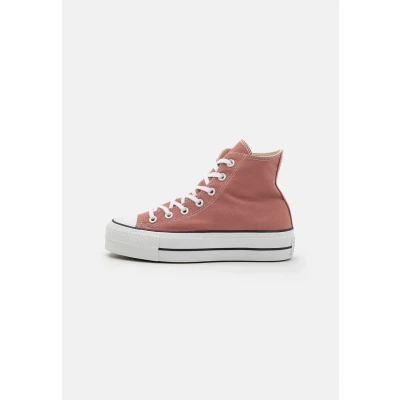 Image of Converse Chuck Taylor ALL STAR LIFT Platform Hightop trainers, Women&#039;s, Size: 6, Light saddle/natural ivory/black Textile
