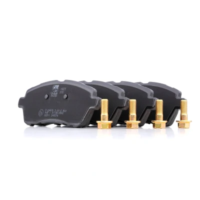 Image of DFY13328Z, DFY13328ZA Brake pad set FEBI BILSTEIN 16820 Front Axle excl. wear warning contact with screw FORD: FIESTA 6, 6 Van