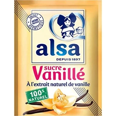 Image of Alsa Sucre Vanillé à l&#039;extrait Naturel de Vanille Vanilla Sugar 6 sachets