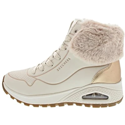 Image of Skechers UNO RUGGED women&#039;s Mid Boots in White
